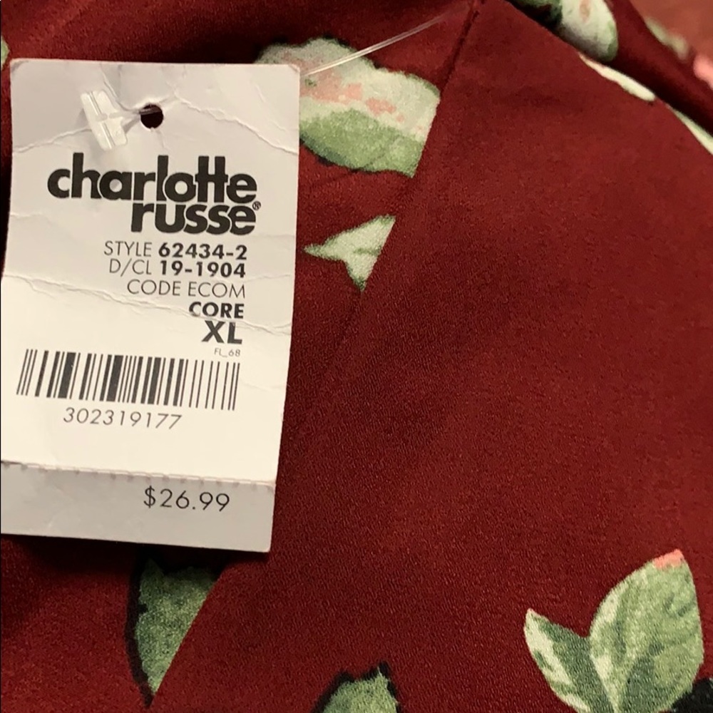 Red Floral Maxi Skirt - Picture 10 of 10
